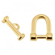 DQ metaal kapitel slot 21x16mm Goud